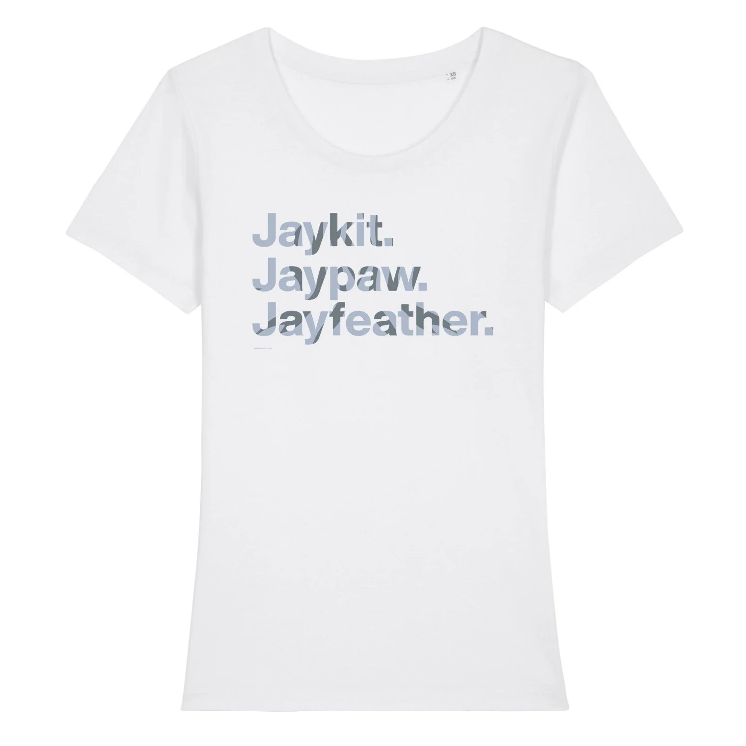 ARCHIVED: Character Names - Jayfeather - Adult Ladies T-Shirt