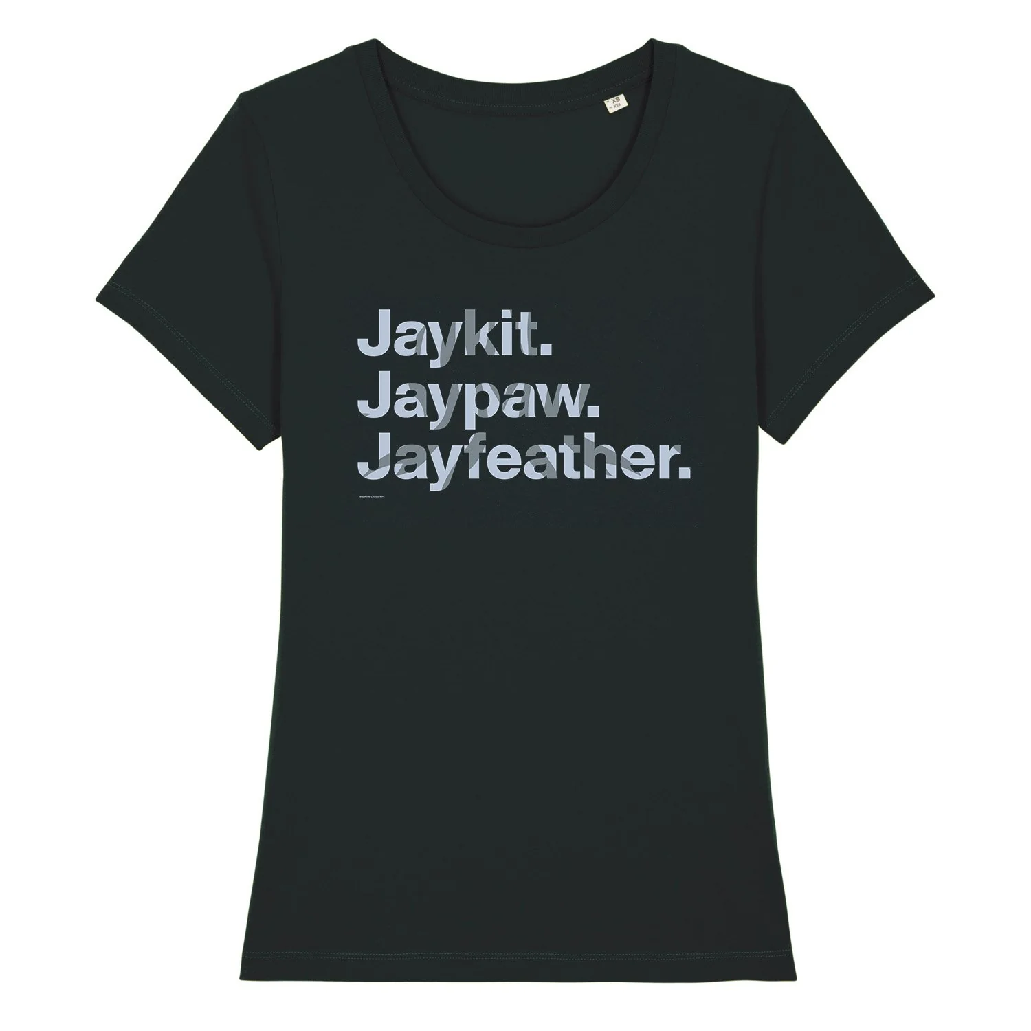 ARCHIVED: Character Names - Jayfeather - Adult Ladies T-Shirt - Image 2